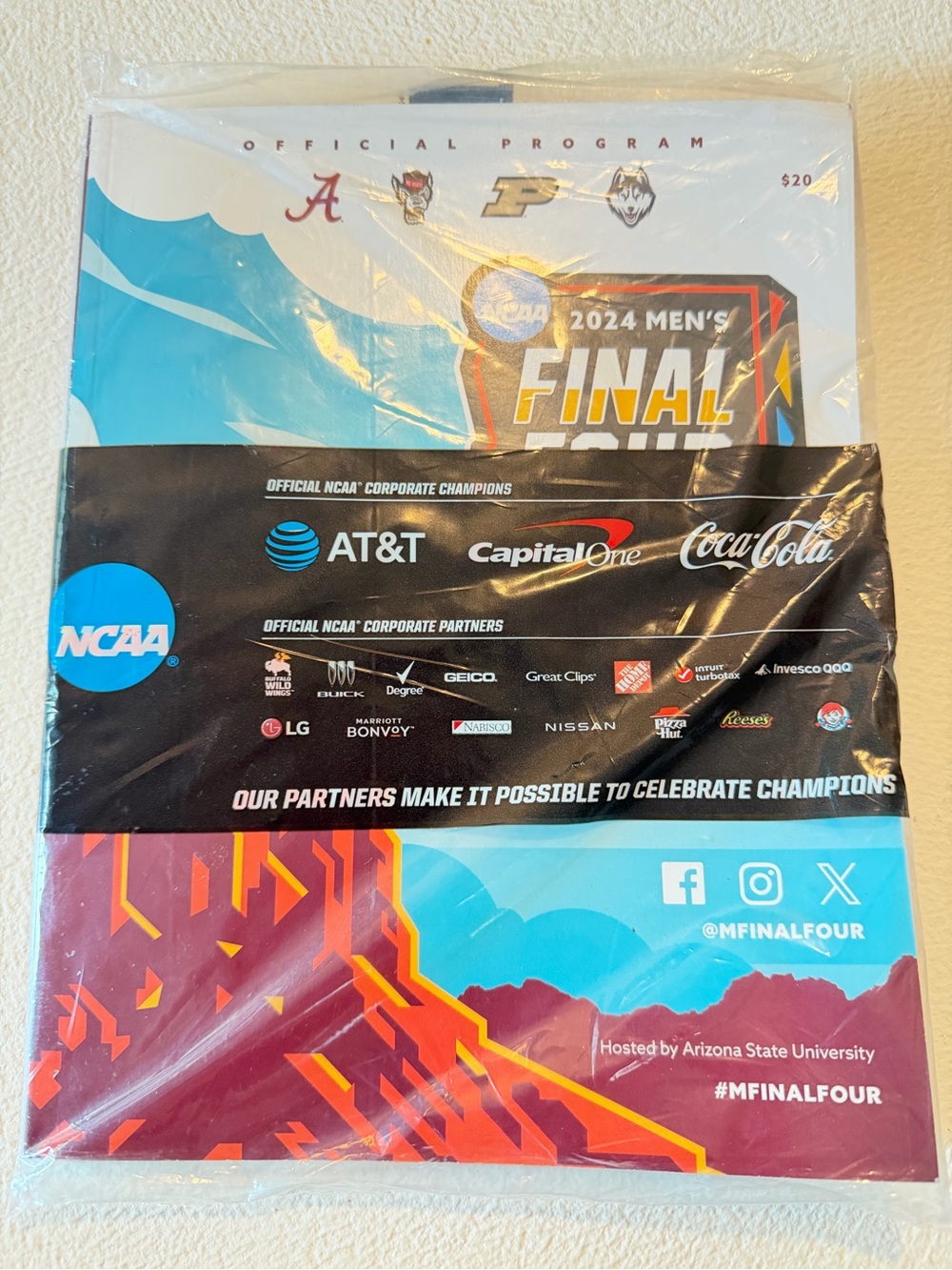 NCAA 2024 Men's Final Four Program NEW, never opened
